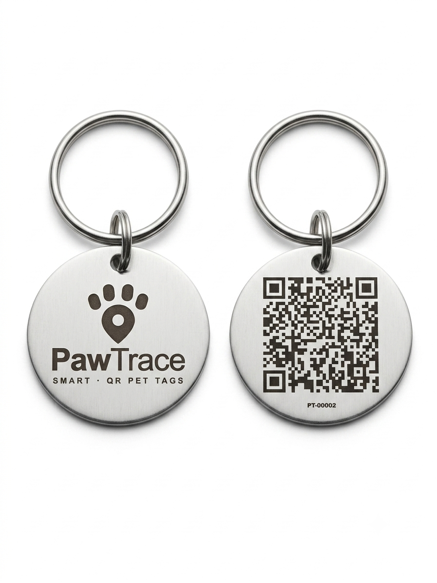 PawTrace Smart QR Pet Tag